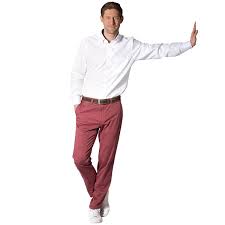 Super Leichte Ausstatter Freizeithose Supima Farbe Bordeaux Grossenspezialist Mannermode