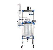 Custom 80L-100L Double Layer Jacketed Chemical Glass Reactor ...