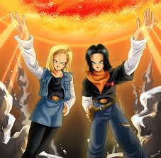 Super android 13!, although goku does not actually throw a spirit bomb, he does gather the energy for it, except that, because he transformed into a super saiyan, he absorbed the energy, which ultimately he used to destroy super android 13. Android 17 And 18 Names Revealed By Akira Toriyama Daily Anime Art