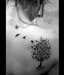 Meaningful Simple Bird On Tree Drawing Agac Ve Ucan Kuslar Dovmesi Tree And Flying Birds Tattoo Tree With Birds Tattoo Bird Tattoo Back Family Tree Tattoo