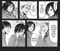 I think that Jean and mikasa will make a pretty good couple, since eren is  going to die anyway 😢😭😭😭 , I want a happy ending for Mikasa , don't  kill me