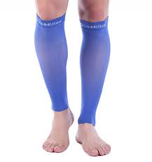 doc miller premium calf compression sleeves 1 pair 30 40 mmhg medical grade support graduated pressure recovery circulation varicose spider veins