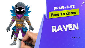 Learn how to draw 8 ball from fortnite chapter 2. How To Draw Raven Easy Fortnite Character Skin Drawing Tutorial Youtube