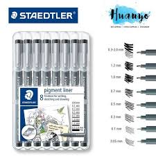 Maybe you would like to learn more about one of these? Staedtler Pigment Liner Fineliner Technical Drawing Pen Set Of 8 0 05 2 0mm Shopee Malaysia