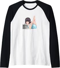Anime Manga Nerd Raglan Baseball Tee - Your Waifu Bahrain | Ubuy
