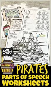 Free Pirate Parts Of Speech Worksheets In 2021 Parts Of Speech Worksheets Grammar For Kids Parts Of Speech