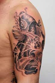 Fish Tattoos Designs Ideas0001 Jpg 600 900 Koi Fish Tattoo Mens Shoulder Tattoo Tattoos For Guys