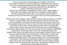 There are people who talk about hope, we always need them near us. Ù…ÙˆØ¶ÙˆØ¹ ØªØ¹Ø¨ÙŠØ± Ø§Ù†Ø¬Ù„ÙŠØ²ÙŠ Ø¹Ù† Ø§Ù„Ø±ÙŠØ§Ø¶Ø© Ù…ÙˆØ³ÙˆØ¹Ø© Ø¥Ù‚Ø±Ø£ ØªØ¹Ø¨ÙŠØ± Ø§Ù†Ø¬Ù„ÙŠØ²ÙŠ Ø¹Ù† Ø§Ù„Ø±ÙŠØ§Ø¶Ø©