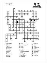 Modify with your own questions and answers. Puzzle Has 29 Clues In English All Answers Are The Spanish Name For Places Found Around Town 5 Versions Included Spanish Names Spanish Spanish Vocabulary