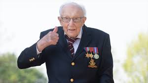 Captain sir tom moore has died with coronavirus. Captain Tom Moore Saluted By Army As He Completes 100th Lap Raising More Than 12 Million For Nhs Youtube