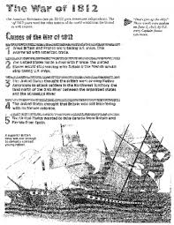 Causes Of The War Of 1812 Handout War Of 1812 War Ap Us