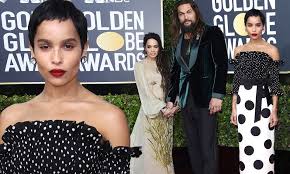 Zoe kravitz files for divorce. Zoe Kravitz Is A Polka Dot Princess As She Arrives At The Globes With Mom Lisa Bonet And Jason Momoa Daily Mail Online