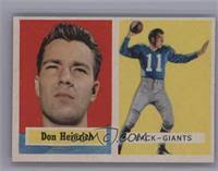 Don Heinrich All Football Cards