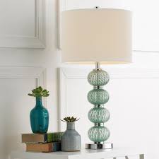 Recycled Glass Ball Table Lamp Table Lamp Shades Rustic Lamp Shades Painting Lamp Shades