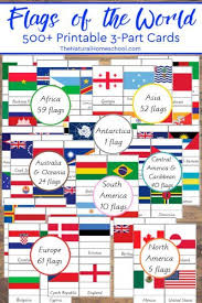 Fantastic Country Flags Of The World With 4 Free Printables The Natural Homeschool Flags Of The World Geography Lessons Geography For Kids