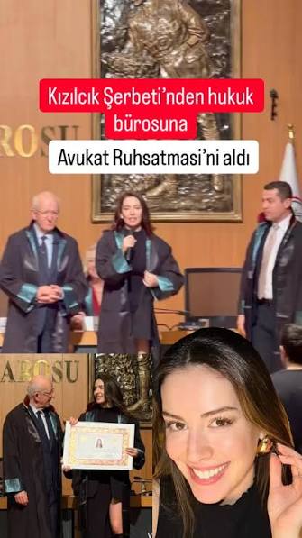 Kızılcık Şerbeti’nin Çimen’i Selin Türkmen, İstanbul Baro’sundan Türkiye  Barolar Birliği Avukatlık Ruhsatnamesi’ni aldı., #Kizilcikserbeti  #selinturkmen #kesfet