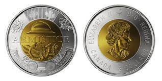 2 dollars 2018 armistice brillant incircule bu pieces du canada 03 07 coloriage quatre saisons