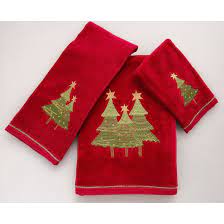 3 piece christmas bathroom towel sets. The Holiday Aisle Christmas 3 Piece 100 Cotton Towel Set Reviews Wayfair