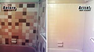 Bathtub and tile reglazing change of color. Gfr Commercial Tub Reglazing Tile Refinishing Tile Reglazing And More For Hotels Apartments Managed Properties And More