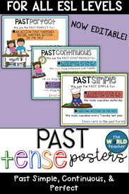 The Difference Between Past Continuous And Past Perfect Continuous Editable Esl Past Tense Posters Past Simple Continuous And Perfect In 2020 Continuity Past Past Tense