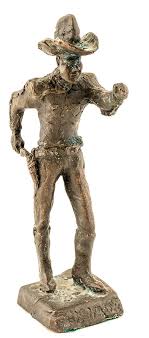 Bronze Sculpture of a Cowboy by Cowboy Lyle Hardin