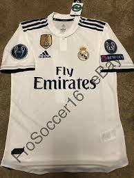 1000 x 1000 jpeg 44 кб. 2018 19 Real Madrid Home Kit Player Version Champions League Sale Ebay