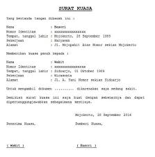 Contoh Surat Kuasa Pengurusan Tanah