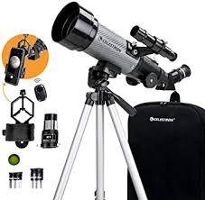 Amazon Com Celestron Telescopio Refractor Portatil De 2 756 In Optica De Vidrio Totalmente Revestida Telescopio Ideal Para Principiantes Paquete De Software De Astronomia Adicional Adaptador Digiscoping Smartphone Camera Photo