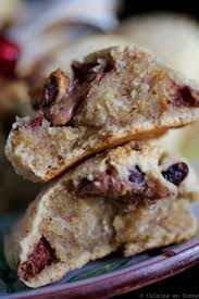 Cookies De Noel A La Creme De Marrons Fruits Secs Et Chocolat Recettes De Cuisine Recette Cookies Et Biscuits