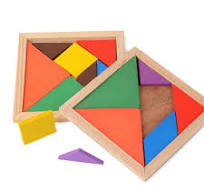 Limei 3 Pack Colorful Wooden Tangram Brain Teaser Puzzle Educational  Developmental Kids Toy