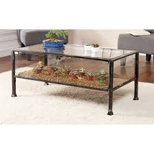 Southern Enterprises Terrarium Glass Display Coffee Table In Black Coffee Table Display Coffee Table Coffee Table With Drawers