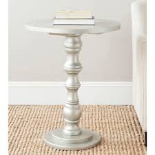 Greta Silver End Table Silver Accent Table Accent Table End Tables