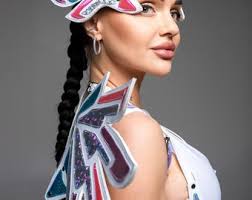 Futuristisches Engel Kostüm Set