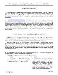 Free Printable Living Will Form Nj