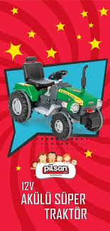 Super 12v Akulu Traktor Yesil I Pilsan Oyuncak Resmi Satis Sitesi