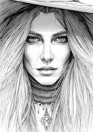 Witch Adult Coloring Book