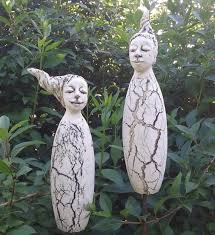 Gartenfee Haare Hochstehend Gartenkeramik Keramik Etsy Ceramic Decor Pottery Art Ceramics