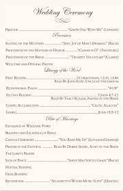 Catholic Wedding Vows Program Samples Catholic Wedding Program Order Of Wedding Ceremony Wedding Ceremony Programs Template