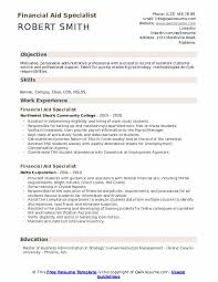 A director in charge of finance is responsible for all the financial strategies, procedures and activities within an organisation. Financial Aid Specialist Resume Samples Qwikresume