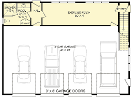 You go 25' wide x 24' in one bay and 35' in the second bay. Flexible 4 Bay Garage Plan With Full Bath And 3 Dormers 68439vr Architectural Designs House Plans