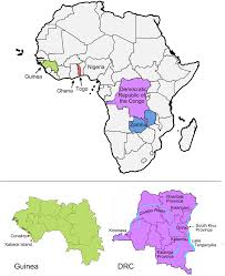 Rivers from hydrosheds) from publication: Map Of African Countries Implicated In Study Upper Panel The Four Download Scientific Diagram