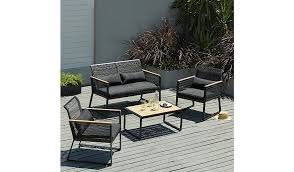 Noir 4 Piece Sofa Set Read Reviews And Buy Online At George At Asda Shop From Our Latest Range In Home Garden Furniture Design Patio Sofa Set Garden Sofa Set