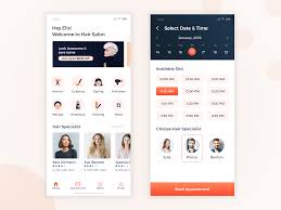 Hair Salon Mobile Application Mobile Application Design Mobile Application Hair Salon
