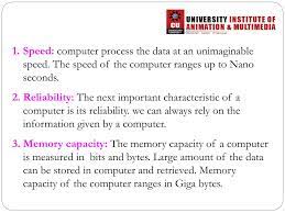 The future of data processing lies in convertible computers and tablets. Ppt Characteristics Of A Computer Powerpoint Presentation Free Download Id 2144669