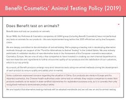 Products tested on animals or made from animals are not considered. Benefit Makeup Animal Testing Saubhaya Makeup