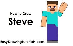 How to draw a llama from fortnite. How To Draw Steve Minecraft