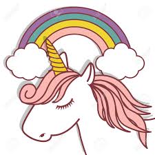 Maybe you would like to learn more about one of these? Cute Unicorn And Rainbow Icon Over White Background Colorful Royalty Free Cliparts Vectors And Stock Illustration Image 77342726