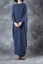 Black And Blue Outfits For Women Elegant Loose Thicken Sweater Maxi Dresses For Women Q3012 Sweater Maxi Dress Womens Dresses Stylish Winter Outfits