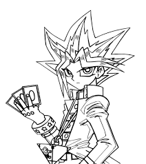 Yu Gi Oh Will Put Three Cards Coloring Page For Kids Monster Coloring Pages Coloring Books Elephant Coloring Page