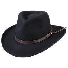 Redhead All Seasons Wool Felt Outback Hat Black L In 2021 Leather Cowboy Hats Outback Hat Mens Western Hats
